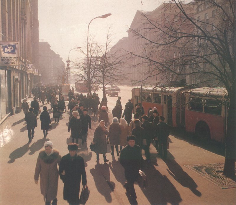 Москва — Исторические фотографии — Трамвай и Троллейбус (1946-1991)