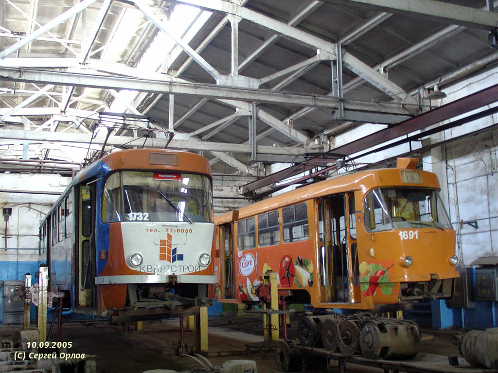 Нижний Новгород, Tatra T3SU № 1732; Нижний Новгород, Tatra T3SU № 1691