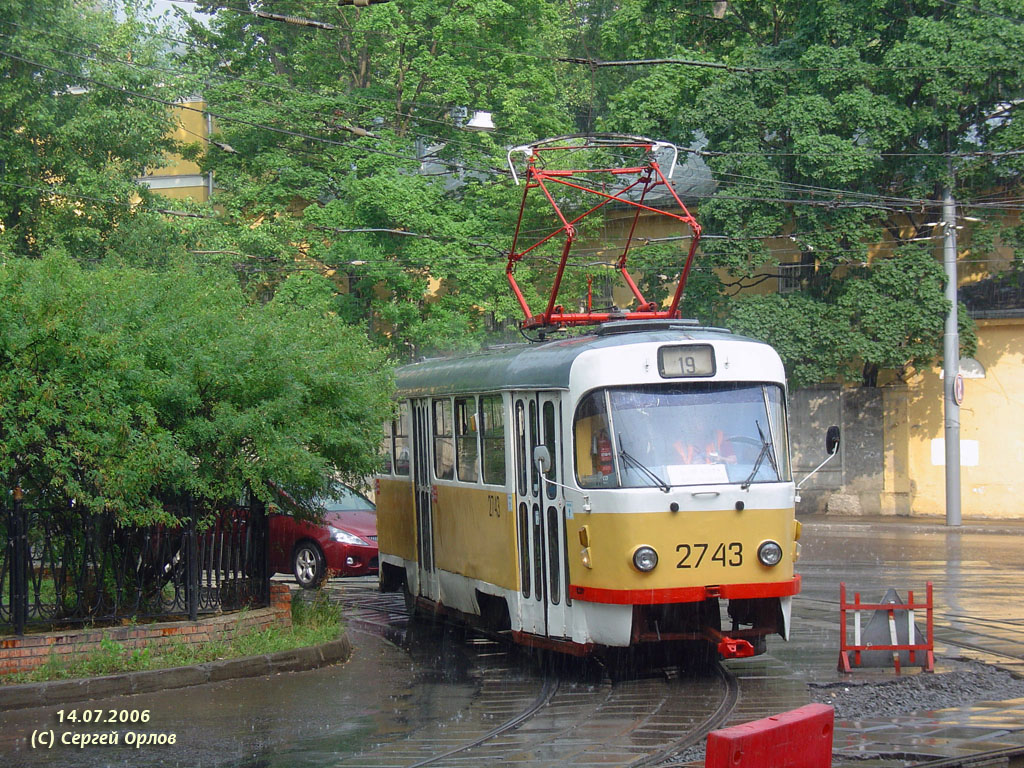 Moskva, Tatra T3SU č. 2743