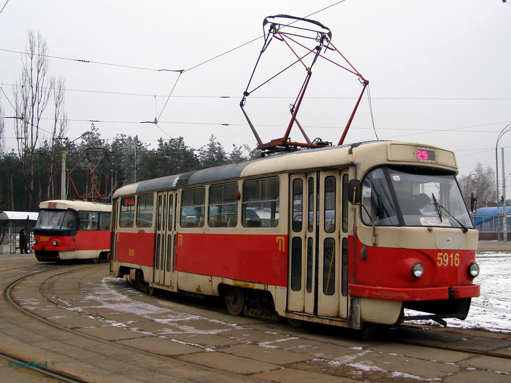 Киев, Tatra T3P № 5916