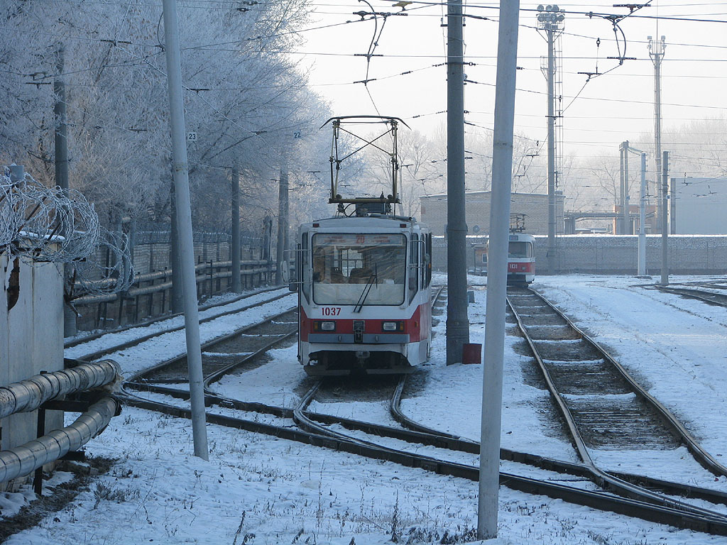 Самара, 71-402 № 1037; Самара — Северное трамвайное депо
