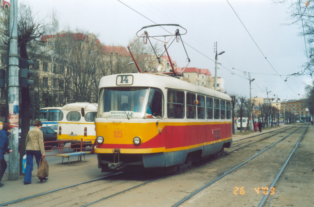 Тверь, Tatra T3SU № 125; Тверь — Тверской трамвай в начале 2000-х гг. (2002 — 2006 гг.)