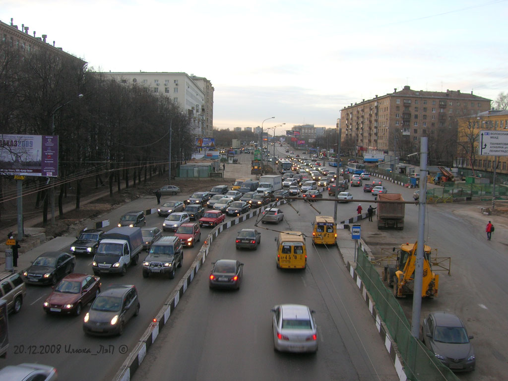 Москва — Виды с высоты; Москва — Строительство и ремонты; Москва — Троллейбусные линии: САО