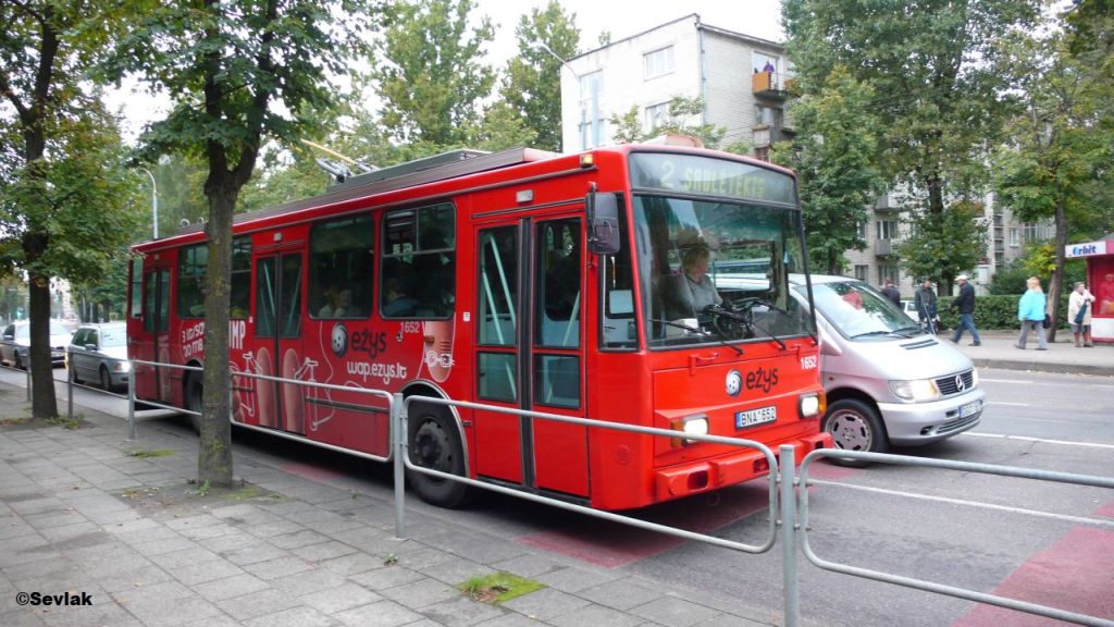 Вильнюс, Škoda 14Tr17/6M № 1652