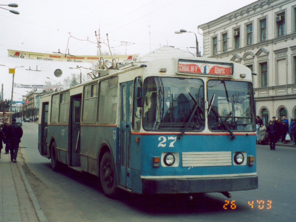 Tver, ZiU-682V [V00] Nr. 27; Tver — Tver trolleybus in the early 2000s (2002 — 2006)