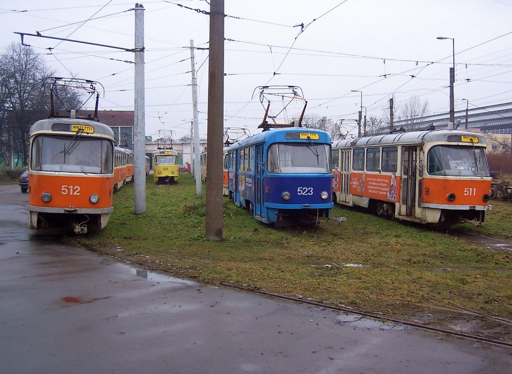 Калининград, Tatra T4D № 512; Калининград, Tatra T4D № 523; Калининград — Разные фотографии