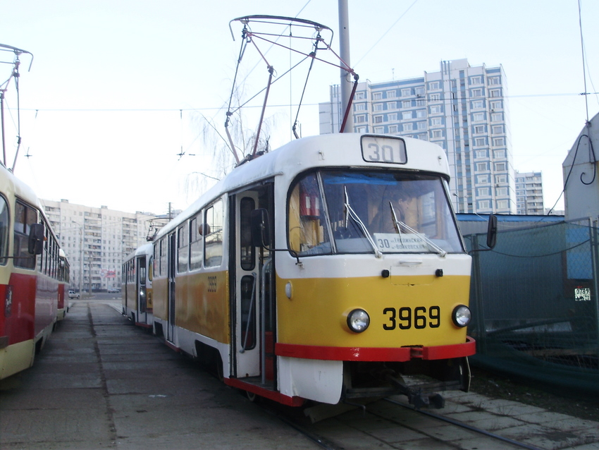 Москва, Tatra T3SU № 3969