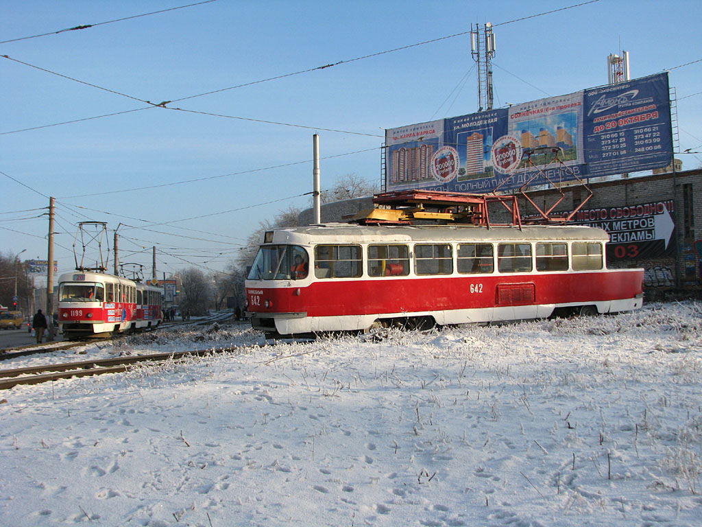 Самара, Tatra T3SU (двухдверная) № 642