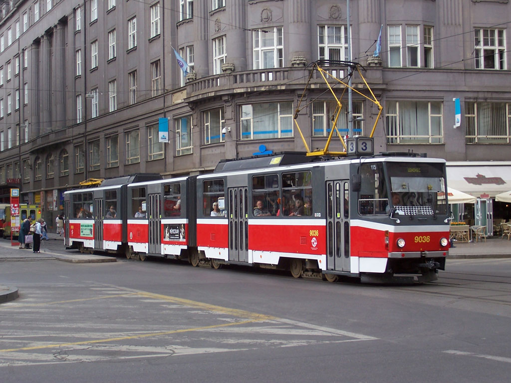 Прага, Tatra KT8D5 № 9036