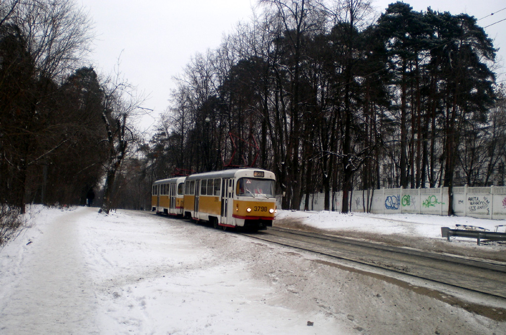 Москва, Tatra T3SU № 3798
