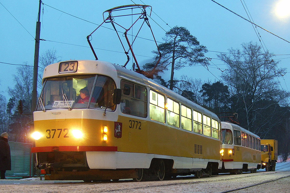 Москва, Tatra T3SU № 3772