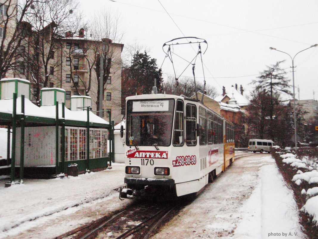 Львов, Tatra KT4D № 1170