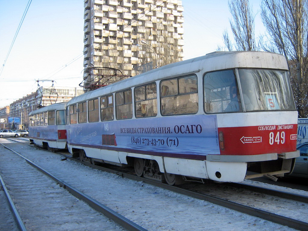 Самара, Tatra T3SU № 849