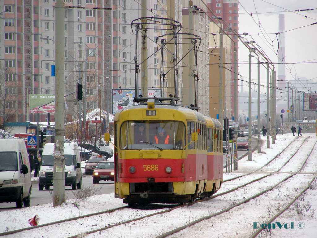 Киев, Tatra T3SU № 5686