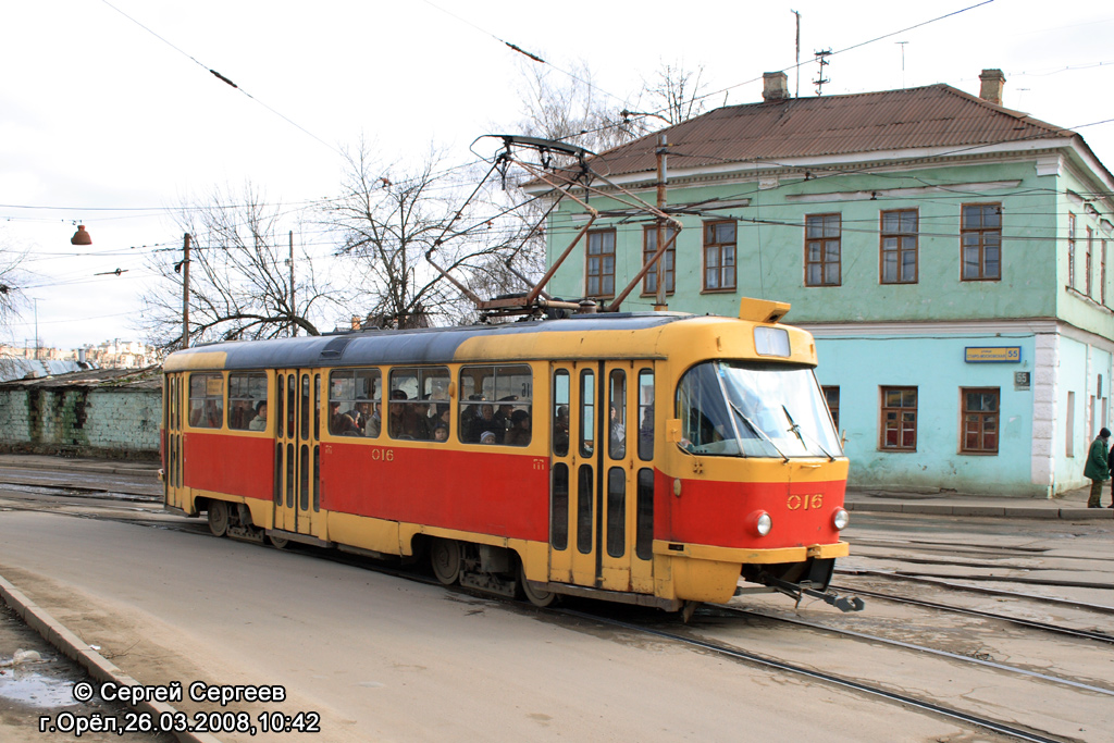 Орёл, Tatra T3SU № 016; Орёл — Трамвайный перекрёсток