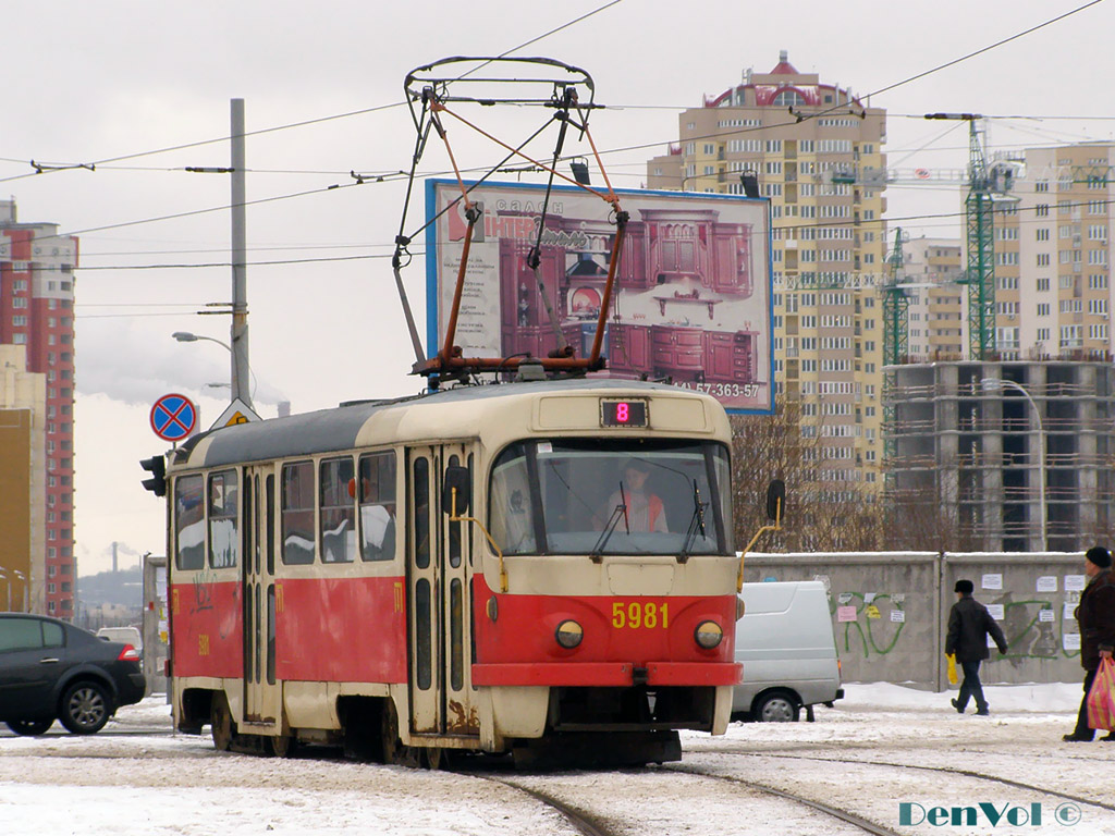Киев, Tatra T3P № 5981