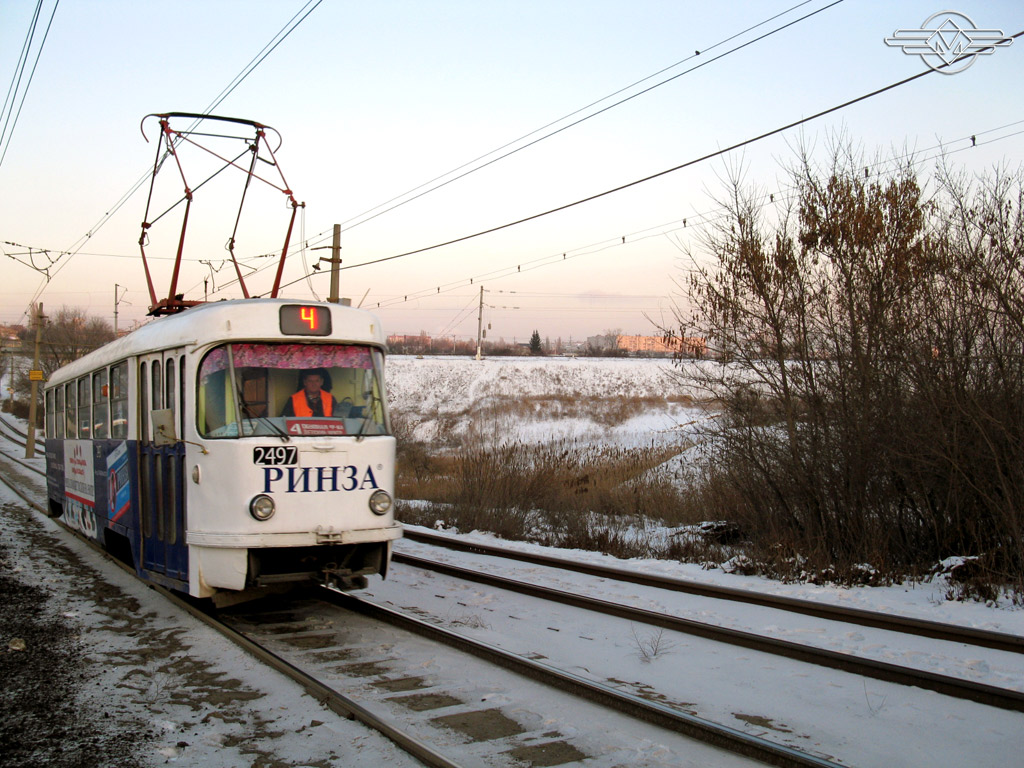 Волгоград, Tatra T3SU (двухдверная) № 2497