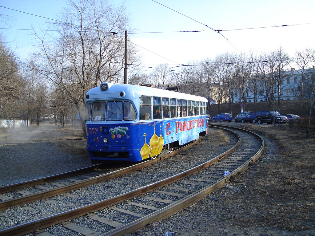 Vladivostok, RVZ-6M2 nr. 229; Vladivostok — Theme trams Vladivostok, RVZ-6M2 nr. 229; Vladivostok — Theme trams
