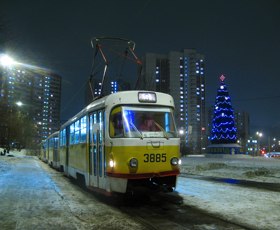 Maskava, Tatra T3SU № 3885 Maskava, Tatra T3SU № 3885