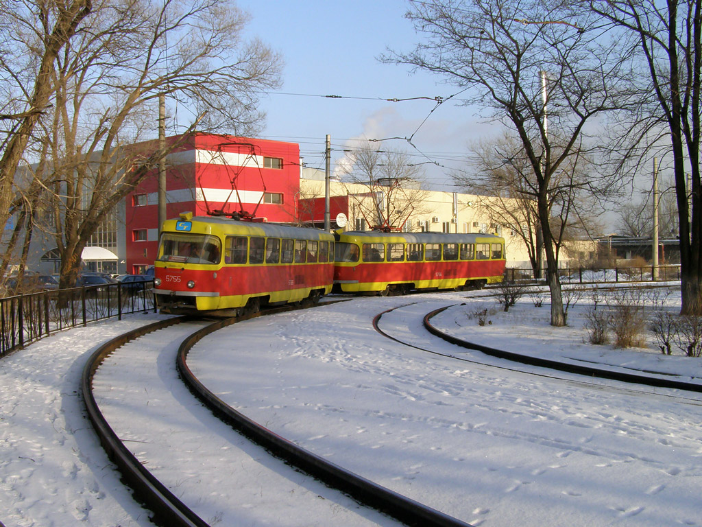 Волгоград, Tatra T3SU № 5755; Волгоград, Tatra T3SU № 5756