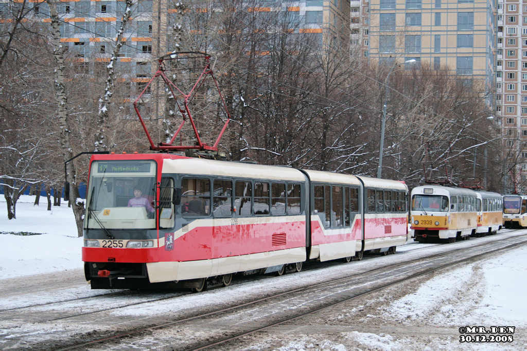 Москва, Tatra KT3R № 2255