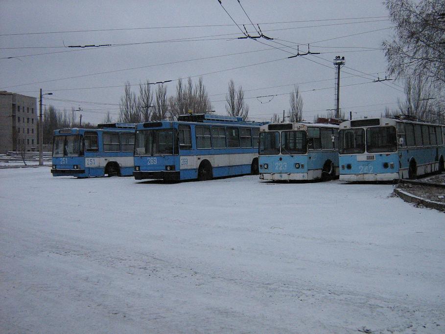 Horlivka, YMZ T1 Br. 251; Horlivka, YMZ T1 Br. 269; Horlivka, ZiU-682V [V00] Br. 223; Horlivka, ZiU-682G [G00] Br. 242; Horlivka — Miscellaneous photos