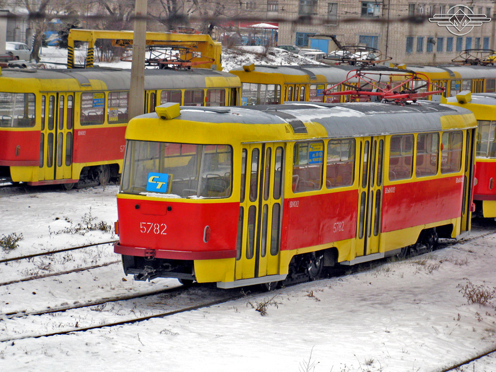 Волгоград, Tatra T3SU № 5781; Волгоград, Tatra T3SU № 5782; Волгоград — Депо: [5] Трамвайное депо № 5