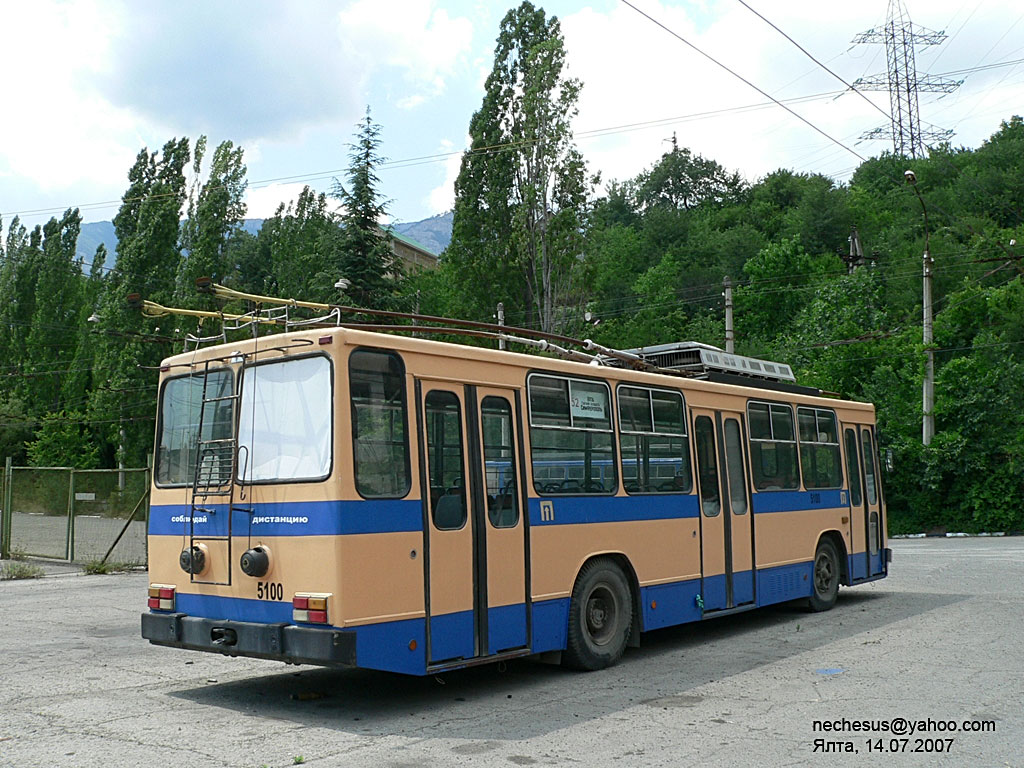 Крымский троллейбус, ЮМЗ Т2.09 № 5100