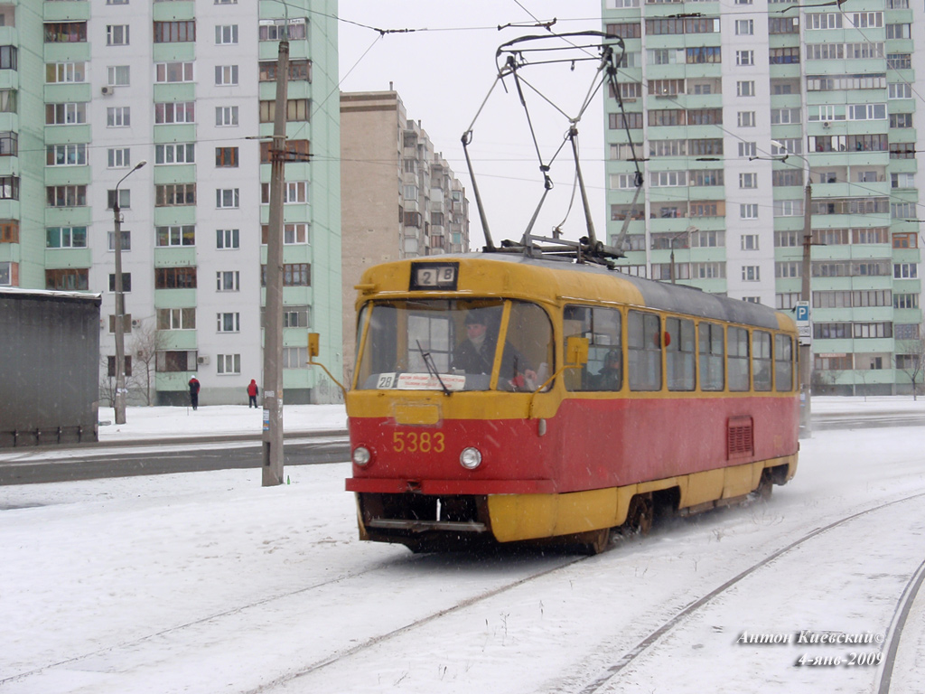 Киев, Tatra T3SU № 5383