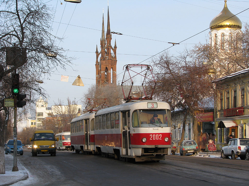 Самара, Tatra T3SU (двухдверная) № 2002