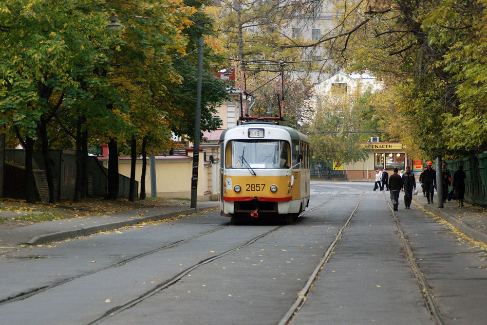 Москва, Tatra T3SU № 2857
