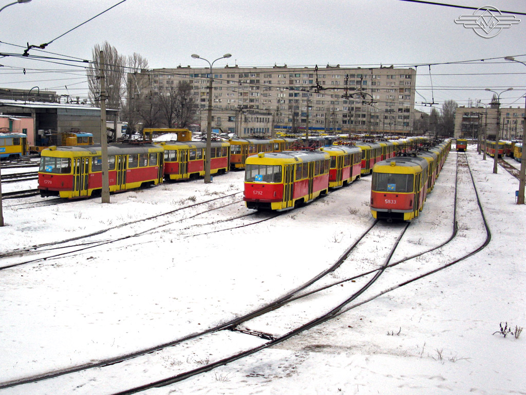 Волгоград, Tatra T3SU № 5777; Волгоград, Tatra T3SU № 5778; Волгоград, Tatra T3SU № 5781; Волгоград, Tatra T3SU № 5782; Волгоград, Tatra T3SU № 5832; Волгоград, Tatra T3SU № 5833; Волгоград — Депо: [5] Трамвайное депо № 5