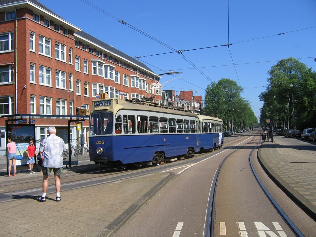 Амстердам, Трёхосный моторный Werkspoor № 533; Амстердам — 75 лет NVBS
