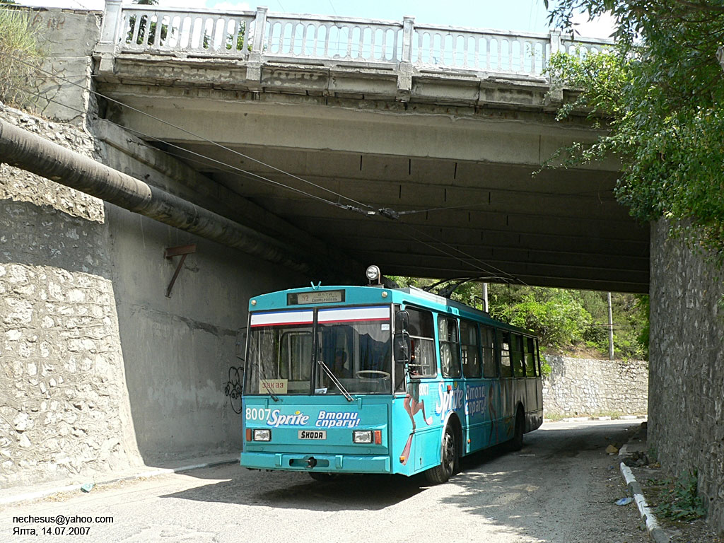 Crimean trolleybus, Škoda 14Tr02/6 # 8007 Crimean trolleybus, Škoda 14Tr02/6 # 8007