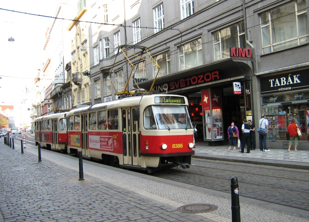 Прага, Tatra T3R.P № 8386