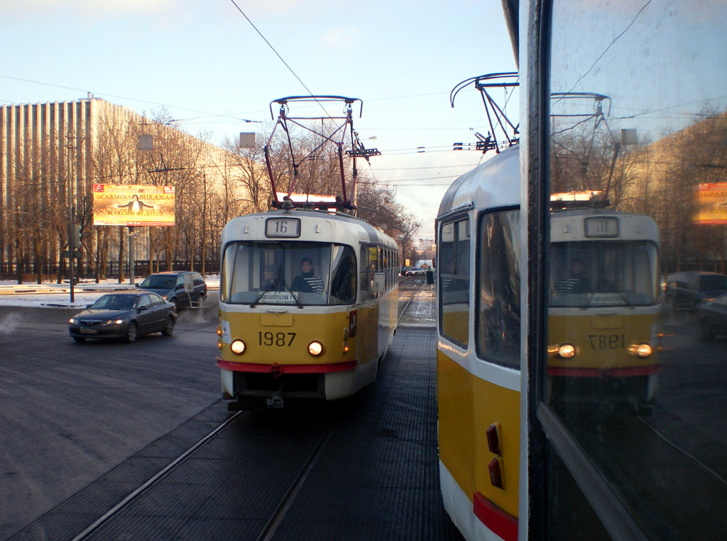Москва, Tatra T3SU № 1987 Москва, Tatra T3SU № 1987