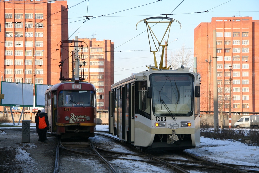 Нижний Новгород, Tatra T3SU № 1661; Нижний Новгород, 71-619КТ № 1203