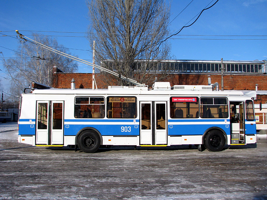 Samara, ZiU-682G-016.02 № 903; Samara — Presentation of new trolleybuses at January 14, 2009; Samara — Trolleybus depot # 1