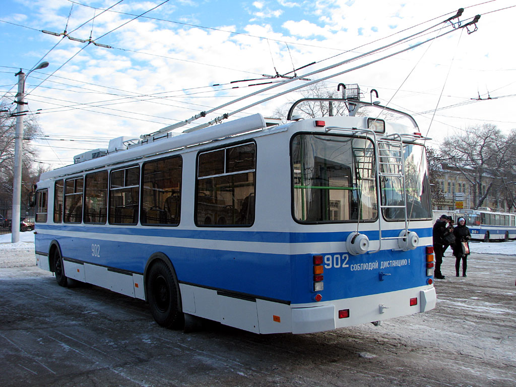 Самара, ЗиУ-682Г-016.02 № 902; Самара — Презентация новых троллейбусов ЗиУ-682Г-016.02 (14 января 2009 г.)