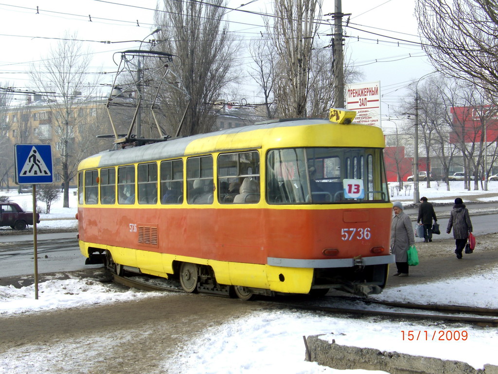 Волгоград, Tatra T3SU № 5736