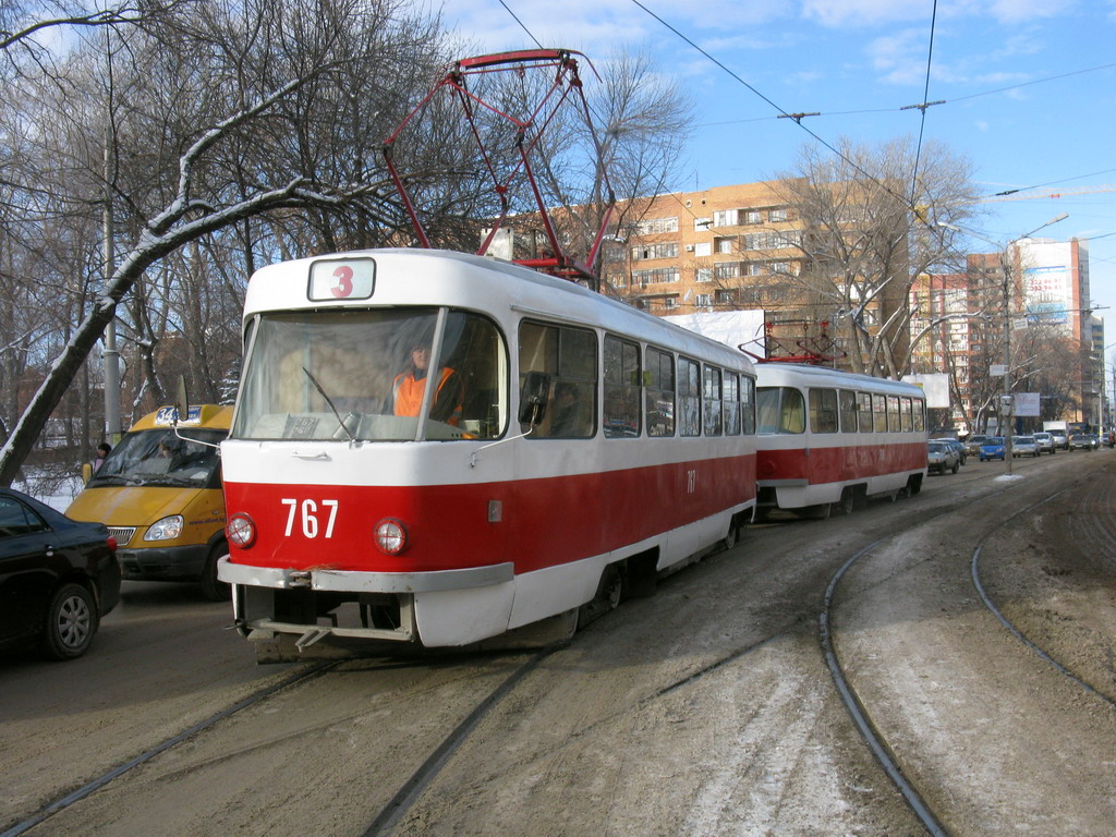 Самара, Tatra T3SU (двухдверная) № 767