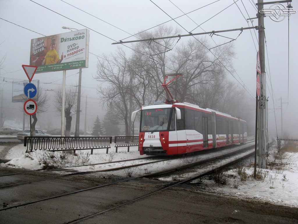 Volgograd, 71-154 (LVS-2009) č. 5838; Volgograd — Tram lines: [5] Fifth depot — Tram rapid transit