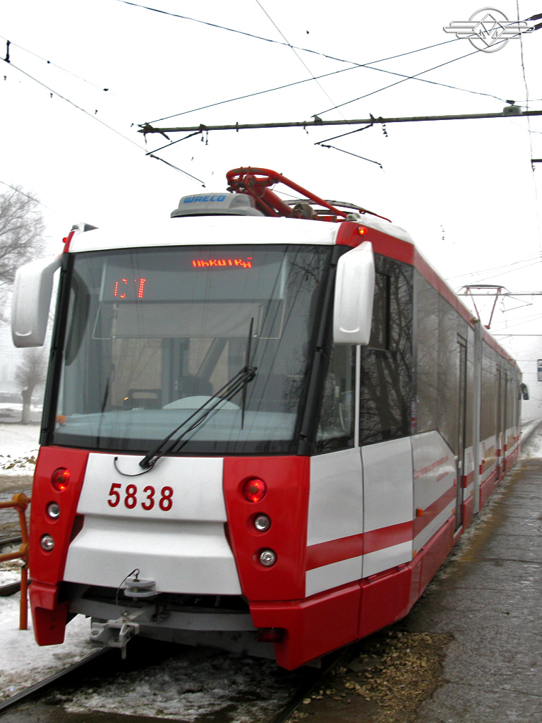 Волгоград, 71-154 (ЛВС-2009) № 5838; Волгоград — Трамвайные линии: [5] Пятое депо — Скоростной трамвай