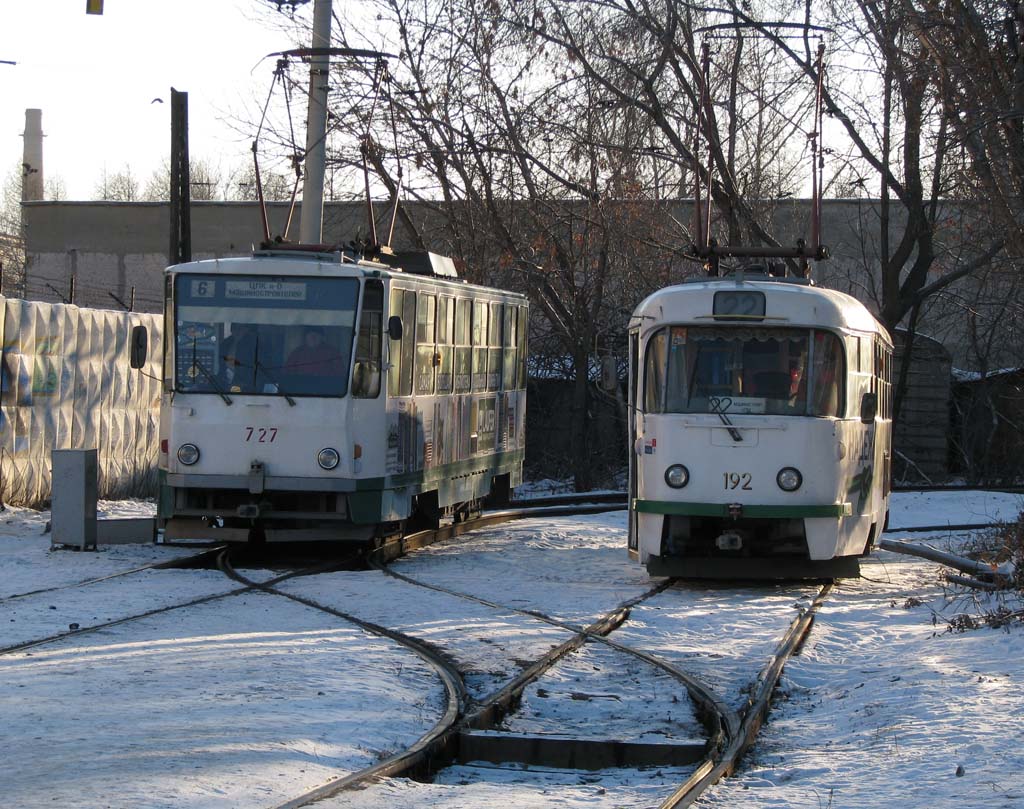 Екатеринбург, Tatra T6B5SU № 727; Екатеринбург, Tatra T3SU № 192