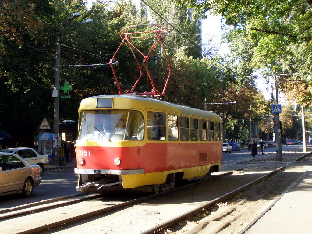 Одесса, Tatra T3SU (двухдверная) № 3151