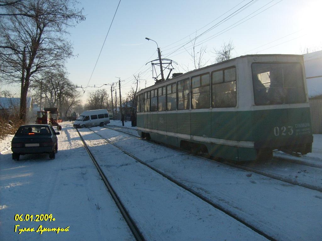 Енакиево, 71-605 (КТМ-5М3) № 023; Енакиево — Происшествия