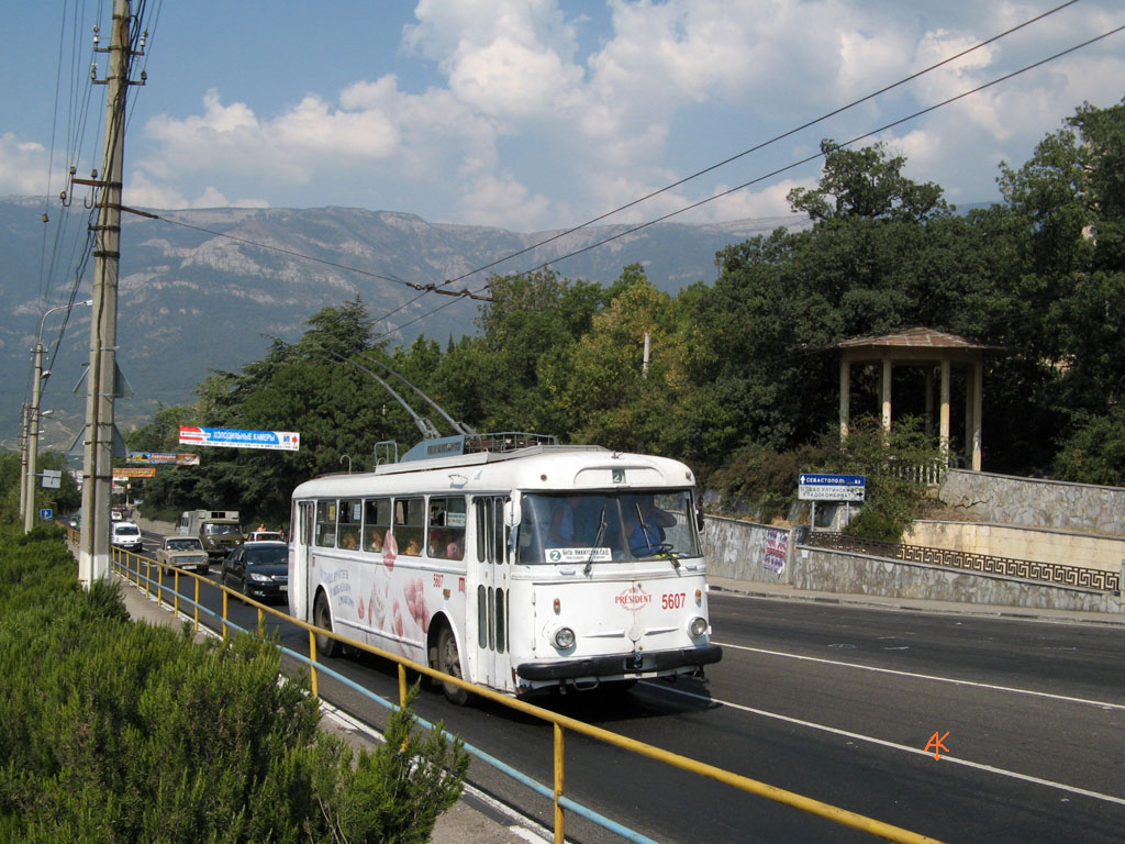 Крымский троллейбус, Škoda 9Tr24 № 5607