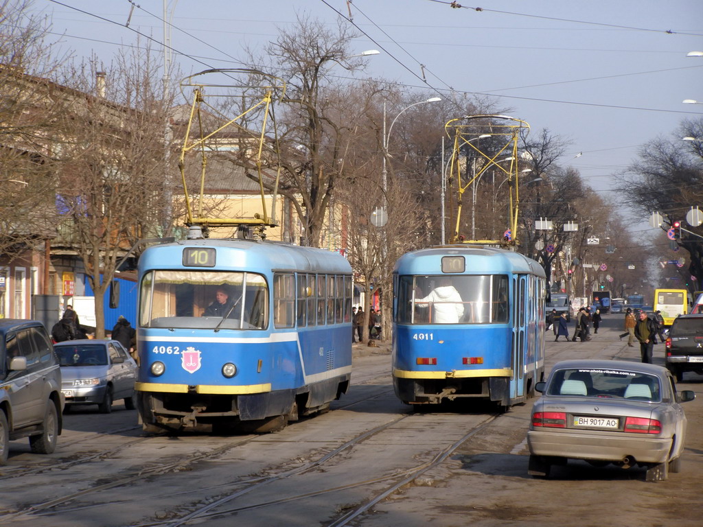 Odessza, Tatra T3R.P — 4062; Odessza, Tatra T3R.P — 4011
