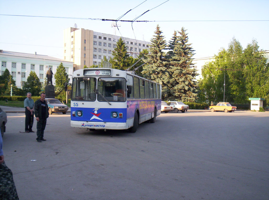 Samara, ZiU-682G [G00] # 55; Samara — Terminus stations and loops (trolleybus)