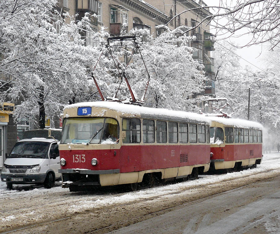 Днепр, Tatra T3SU № 1313; Днепр, Tatra T3SU № 1314